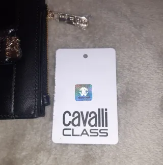 Portafoglio Cavalli Class nero donna 11,3 x 9,2 cm