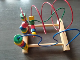 Juego de Cuentas de Madera para Bebé