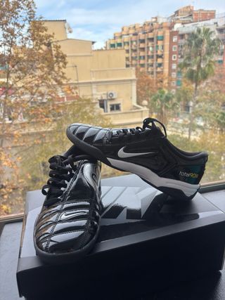 Nike Total 90 Zapatillas Fútbol Negro/Plata