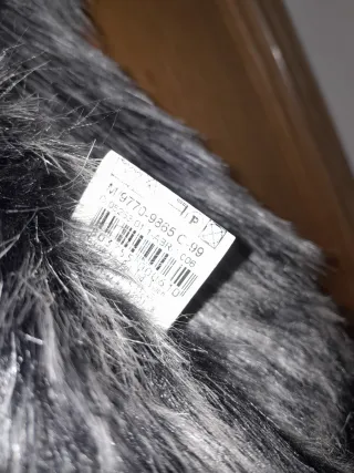 Abrigo Mafecco Negro Talla 50 Forro Pelo