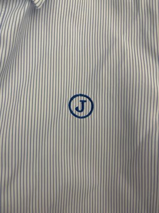 Camicia Jeckerson righe bianche e celesti 10 anni3