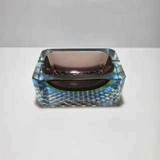 Posacenere In Vetro Di Murano Flavio Poli Anni 70