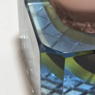 Posacenere In Vetro Di Murano Flavio Poli Anni 70