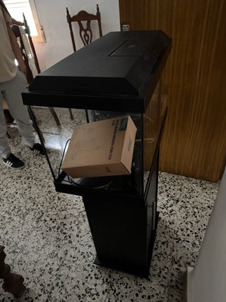 Acuario Doble con Mueble Negro