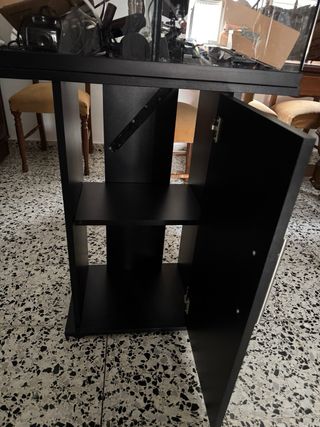 Acuario Doble con Mueble Negro