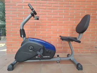 Bicicleta Estática Reclinada Azul