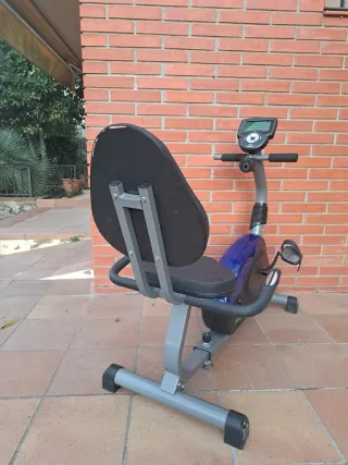 Bicicleta Estática Reclinada Azul