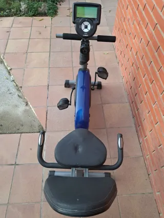 Bicicleta Estática Reclinada Azul