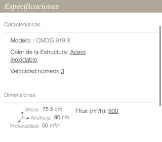 Campana Extractora Candy Cristal