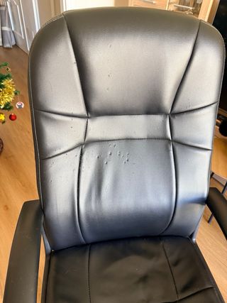 Sillón de piel negro