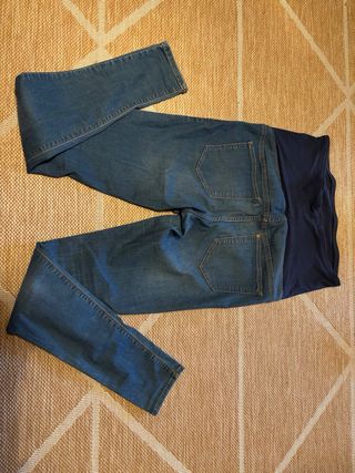 Pantalones premamá azules