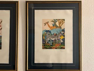 Pareja Cuadros F. Lubas Imanjama litografías