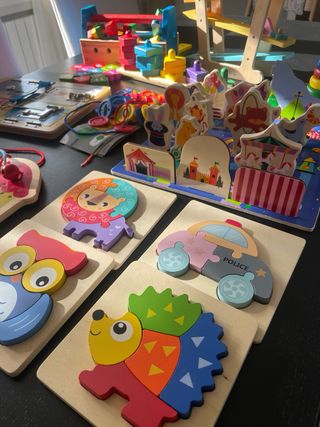 Lote Juguetes Madera Niños. Educativo