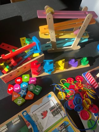 Lote Juguetes Madera Niños. Educativo