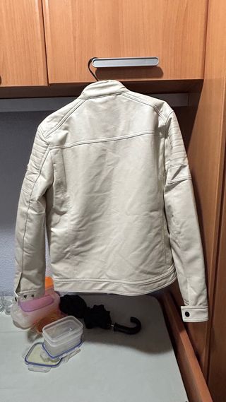 Chaqueta polipiel Koroshi Beige Talla L
