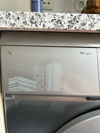 Lavadora Edesa Carga Frontal Gris