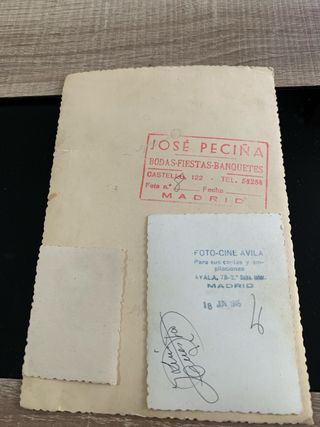 Lote 3 Fotos Antiguas Madrid Años 40