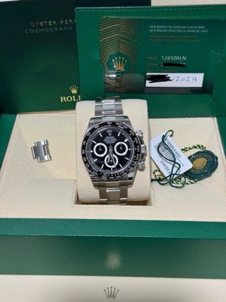 Rolex Daytona 126500LN Negro 2024 NUEVO!