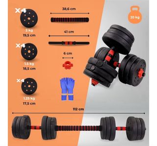 Mancuernas Ajustables Set Pesas Gimnasio
