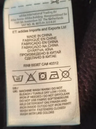 Forro polar Adidas hombre negro