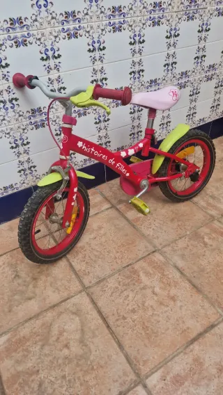 Bicicleta infantil rosa Histoires de Filles