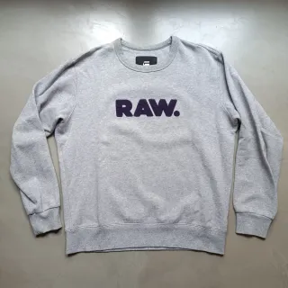 Sudadera G-Star RAW gris logo talla S