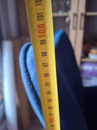 Sillón azul de tela