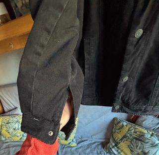 Cazadora vaquera negra caballero