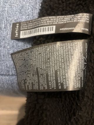 Cazadora vaquera negra caballero