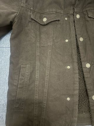 Cazadora vaquera negra caballero