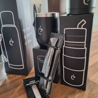 Set Mate Termo y Accesorios Negro