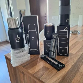 Set Mate Termo y Accesorios Negro