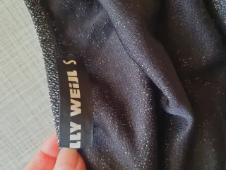 Body Tally Weijl brillantinato nero/argento