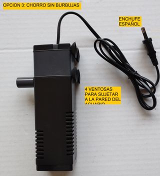 FILTRO ACUARIO MEDIANO 600 L CON AIREADOR pecera