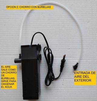 FILTRO ACUARIO MEDIANO 600 L CON AIREADOR pecera