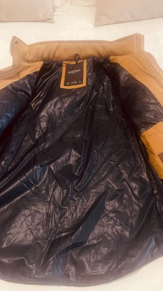 Chaqueta acolchada hombre marrón