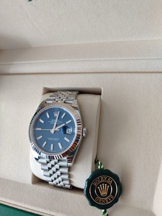 Rolex Datejust Azul 2025 Full stickers!!
