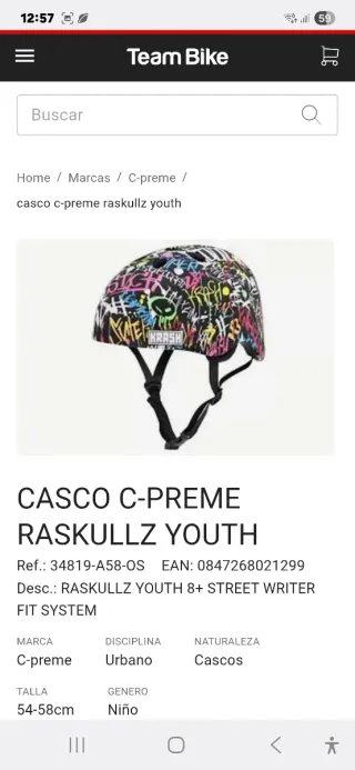 Casco Raskullz Youth Corazones Morados