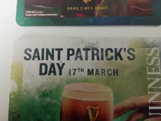 4 Sottobicchieri Guinness Saint Patrick's Day