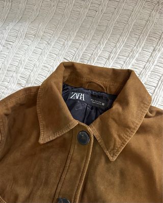 Chaqueta Zara Piel Marrón