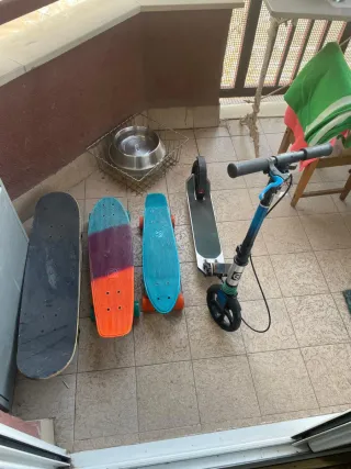 Pack 2 Patinetes y 3 Monopatín