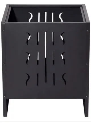 Estufa Leña Exterior Metal Negra Qlima