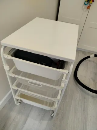 Carrito organizador blanco