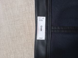 Falda midi efecto piel Mango Talla L