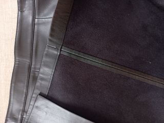 Falda midi efecto piel Mango Talla L