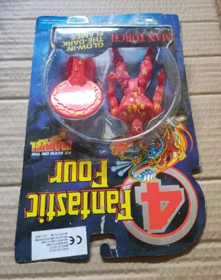 Boneco Human Torch Fantastic Four Marvel bootleg