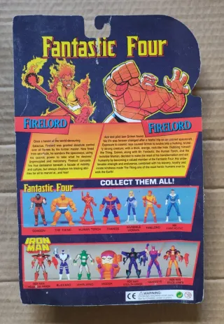 Boneco Human Torch Fantastic Four Marvel bootleg