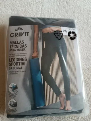 Mallas Crivit Mujer Talla 42/44 Negras