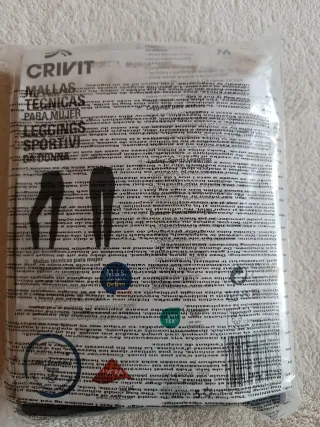 Mallas Crivit Mujer Talla 42/44 Negras