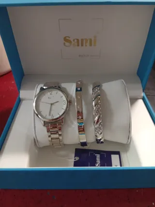 Conjunto Sami Reloj y Pulsera Mujer